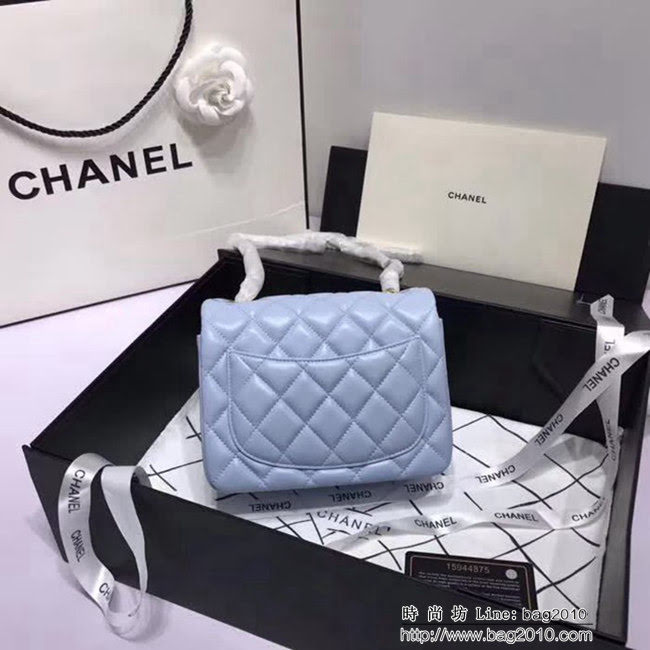 香奈兒CHANEL 升級版A1115進口小羊皮金銀鏈肩背斜跨包 DSC1233